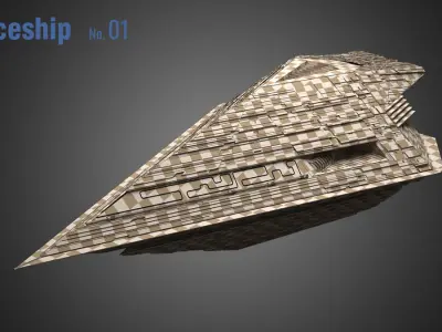 Spaceship 01 3D model