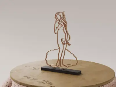 Escultura DE BOTTICELLI- EL NACIMIENTO DE VENUS 3D print model