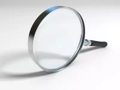 Magnifying glass 3D model shop