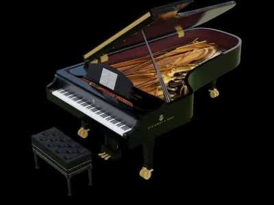 3D Piano Organ 3D model