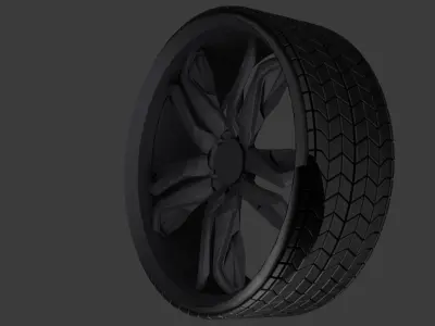 Car Tire 3D model by hongsungjun123