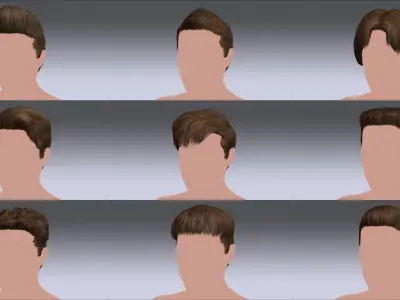Hairstyle Collection 3 3D model