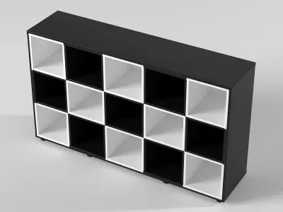 STORAGE Bookcases chess 3D model