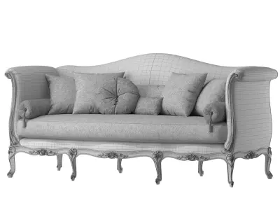 christies serpertine sofa art 336 3D model