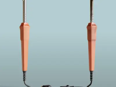 Soldering Iron Low-poly 3D model