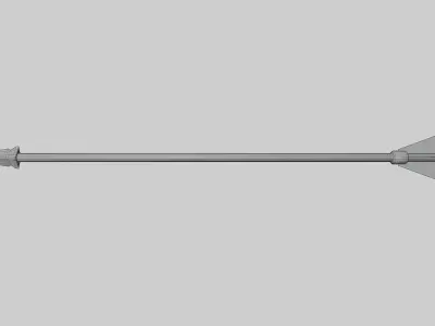 Medieval soldier bow Free low-poly 3D model