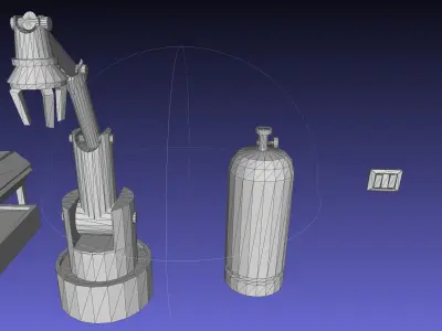 Low Poly Stylized Factory Low-poly 3D model