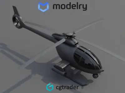 Utility Helicopter 3D model