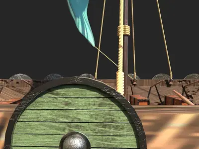 Viking Longship 3D model purchase