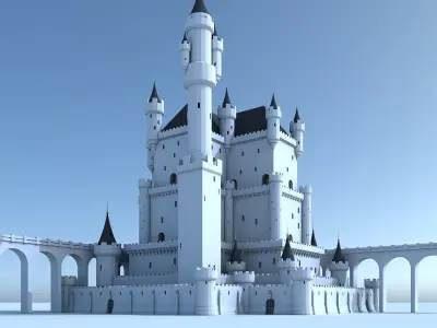 Fantasy Castle 005 3D model