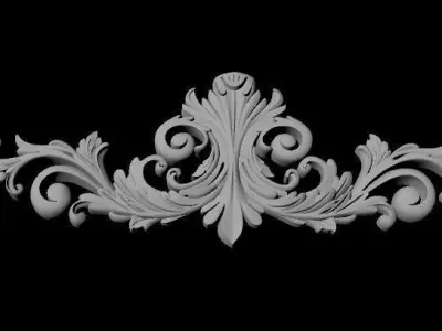 dekor shabby chic ornate embellishment 3D model purchase