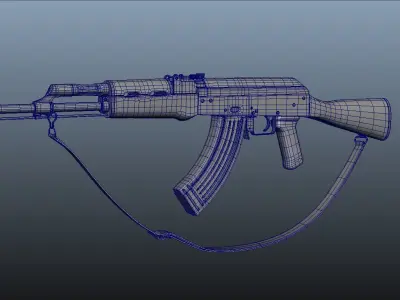 AK47 Assault Rifle 3D model purchase
