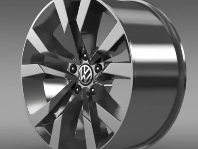 VW Beetle TDI 2012 rim 3D model