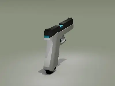 Glock gun Low-poly 3D model buy