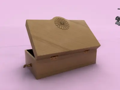 50S Ballerina Jewelery Box 3D model
