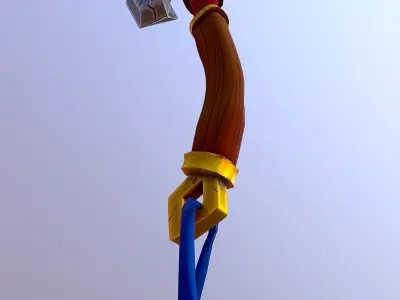 Stylized Axe Low-poly 3D model buy