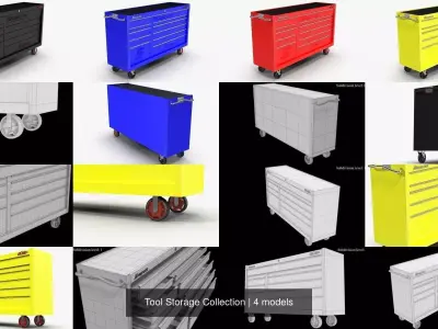 Tool Storage Collection 3D Model Pack