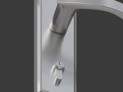 Door Handle with Lock 3D model