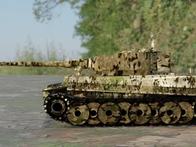 tiger 3d model Low-poly 3D model