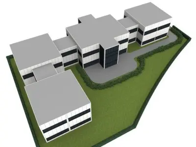 Office buildings 3D model