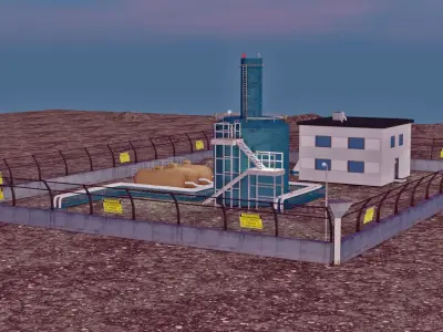 Natural Gas Facility 3D model
