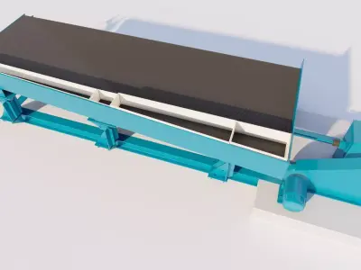 gold mining shaker table 3D Model 3D model