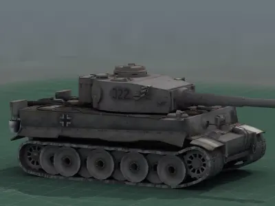 Panzer VI Tiger Tank 3D model
