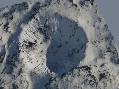 Snow crater Free 3D model