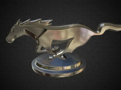 horse  logo 3D model