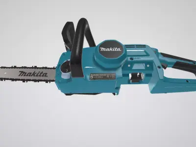 Makita DUC307ZX2 18V LI ion LXT Brushless 300mm Chainsaw Low-poly 3D model