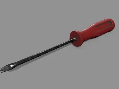 screwdriver Low-poly 3D model 12