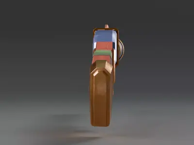 Stylized Shotgun Low Poly Game Ready Weapon Low-poly 3D model