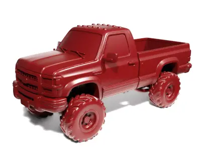 Off-road truck 3D print model