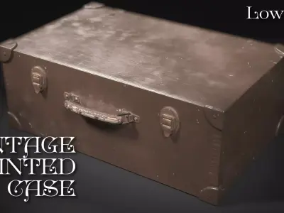 Vintage Painted Case Low-poly 3D model