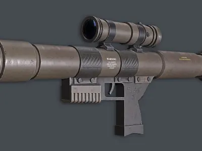 Rocket Launcher Game Ready 2   Low-poly 3D model