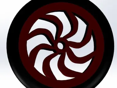 Roue fan wheel Free 3D model