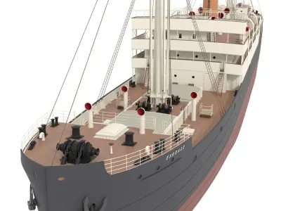 Steam Ship 3D model