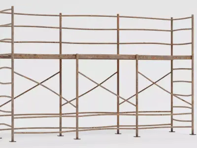 -Old Scaffolding V7- 3D model
