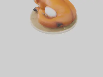 Fox sleeping model 3D model
