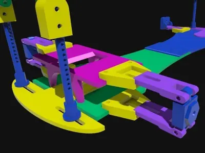 RC Car 1 10 Body Shell Display Chassis Rack 3D print model