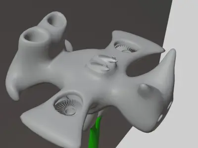 Dragon jet  Low-poly 3D model