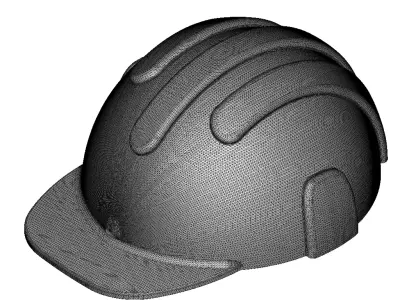 Plastic Exquisite Safety Helmet Toy 3D model