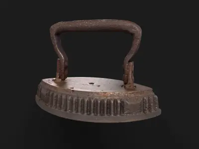 Old Iron Small  Low-poly 3D model