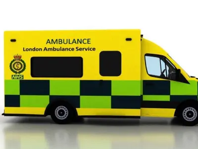 Mercedes Benz Sprinter 2015 Truck England Ambulance EU 3D model