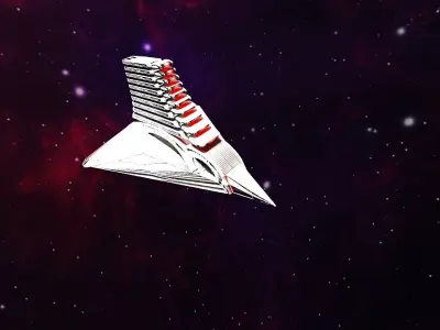 space craft Low-poly 3D model purchase