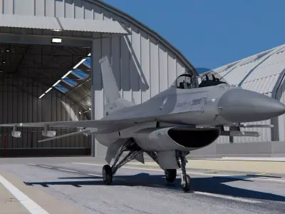 General Dynamics F-16 Fighting Falcon 3D model purchase