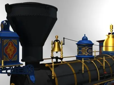 Central Pacific No60 Jupiter 3D model