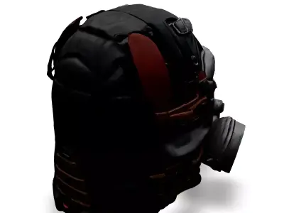Realistic Gas Mask 3D Model Low-poly 3D model