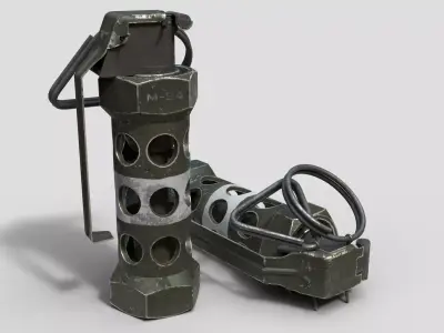 M84  flash and sound grenade 3D model