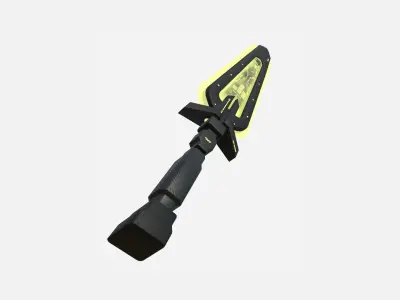 SciFi Sword B05 Black Yellow - Sci Fi Weapon Design Low-poly 3D model